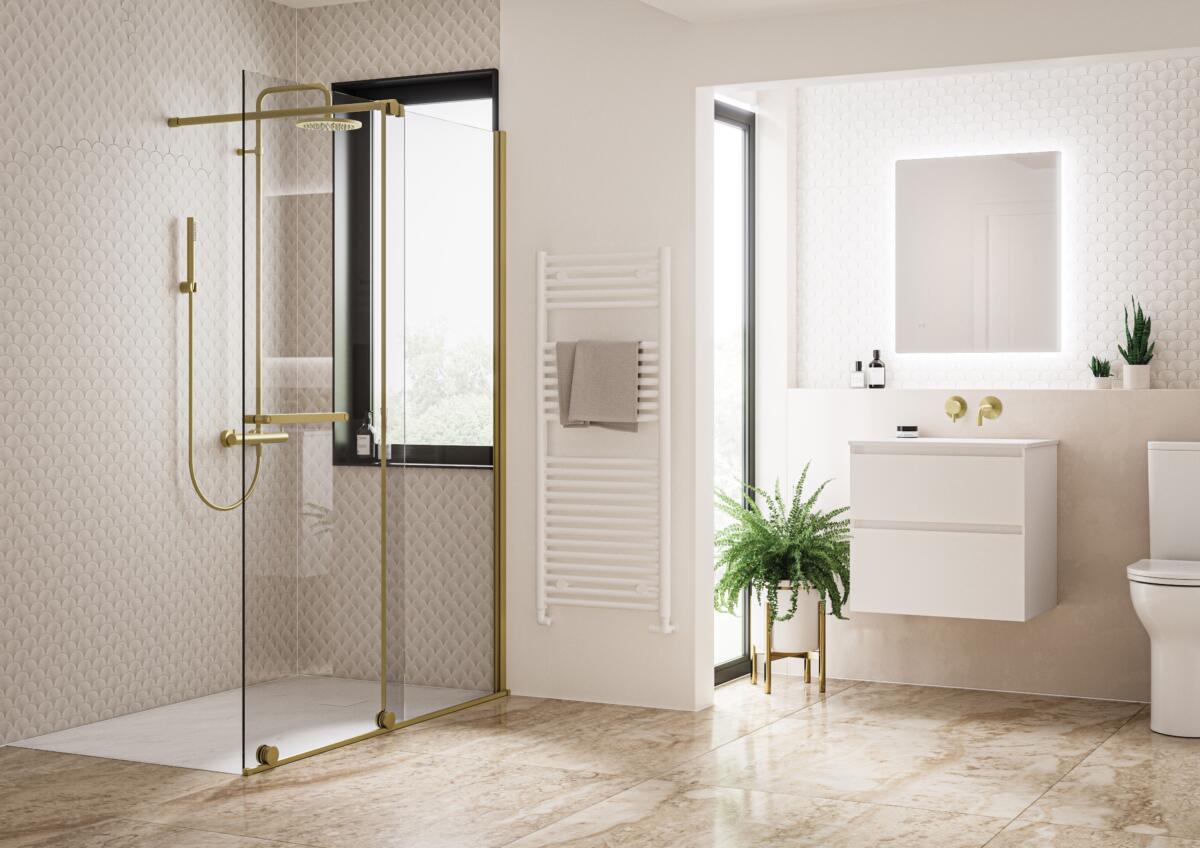 Armano Roller Brushed Brass Right Hand