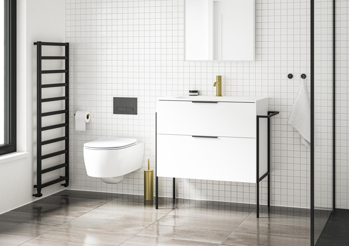 Marcello Matt Black with Matt White Cosenza