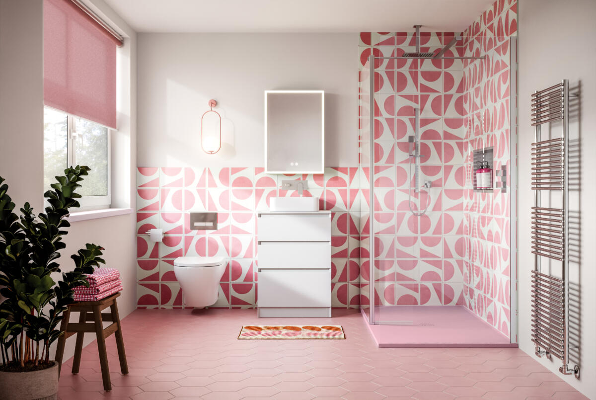 Mont Bespoke RAL Pink Tray Roomset Mozzano presa Vorta