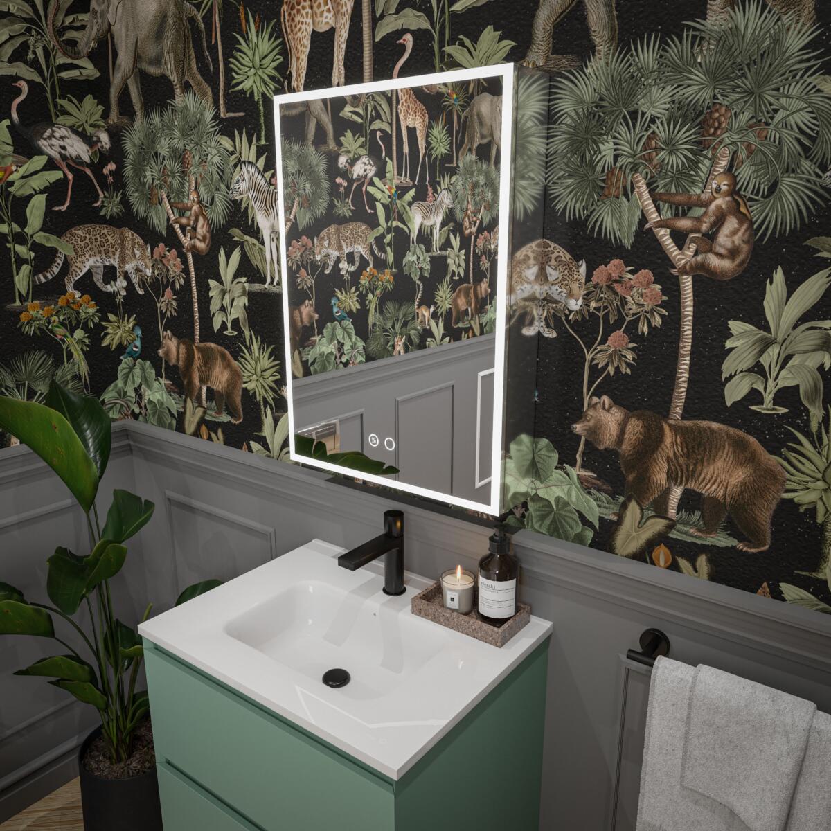 Presa Surface Mirror w Sila Green Mozzano and Cortello Basin