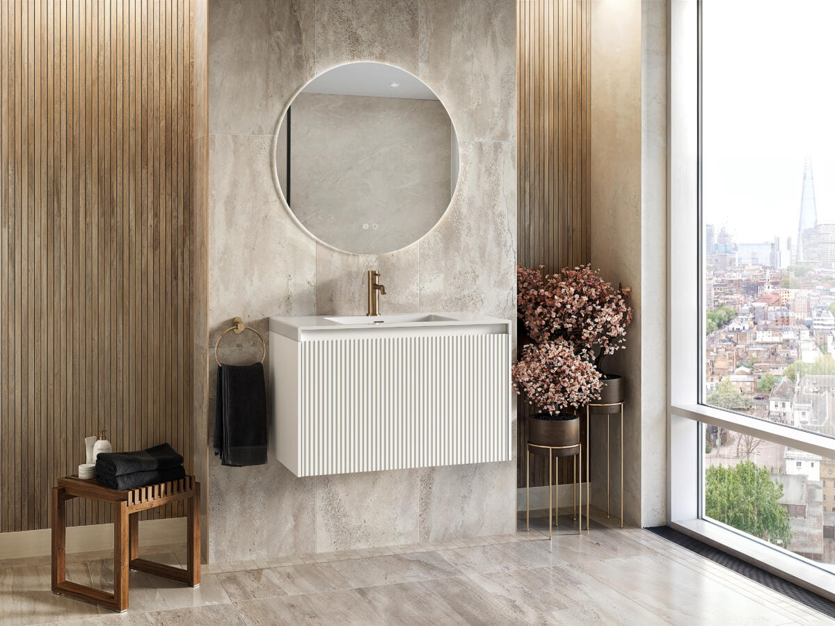 Stratto 800mm Matt White