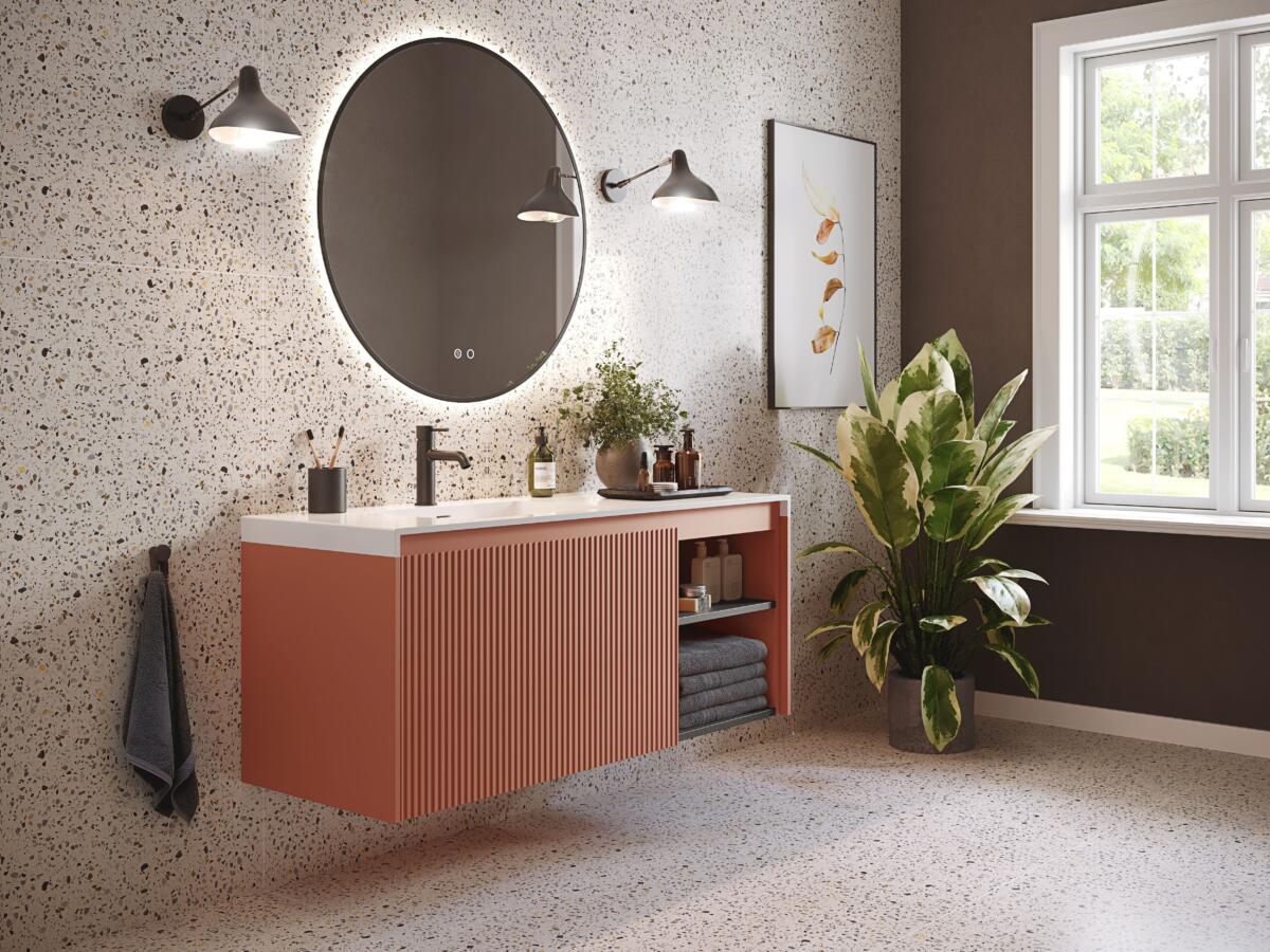 Stratto Terracotta Blush Open Shelving