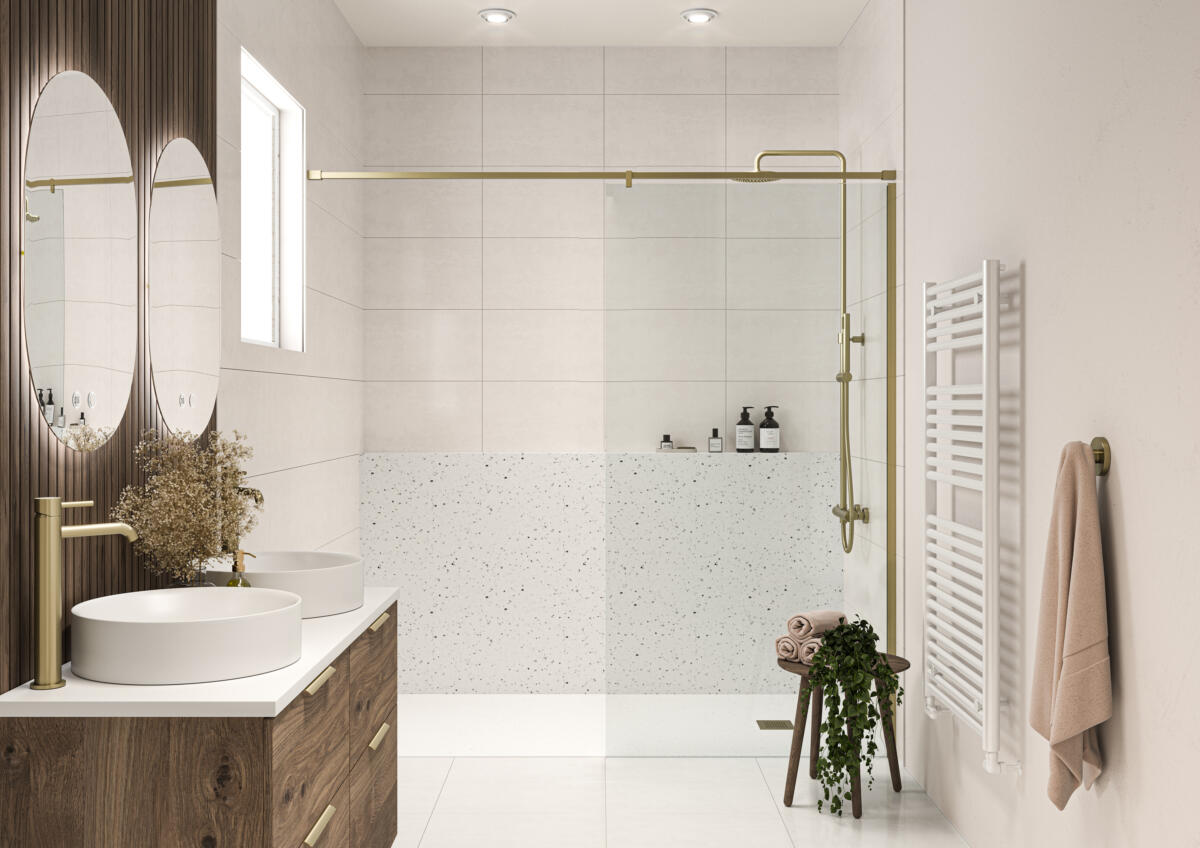 Tavo Brushed Brass Mont Blanc Hugo2 Rail Cosenza NO Cdero Mirrors