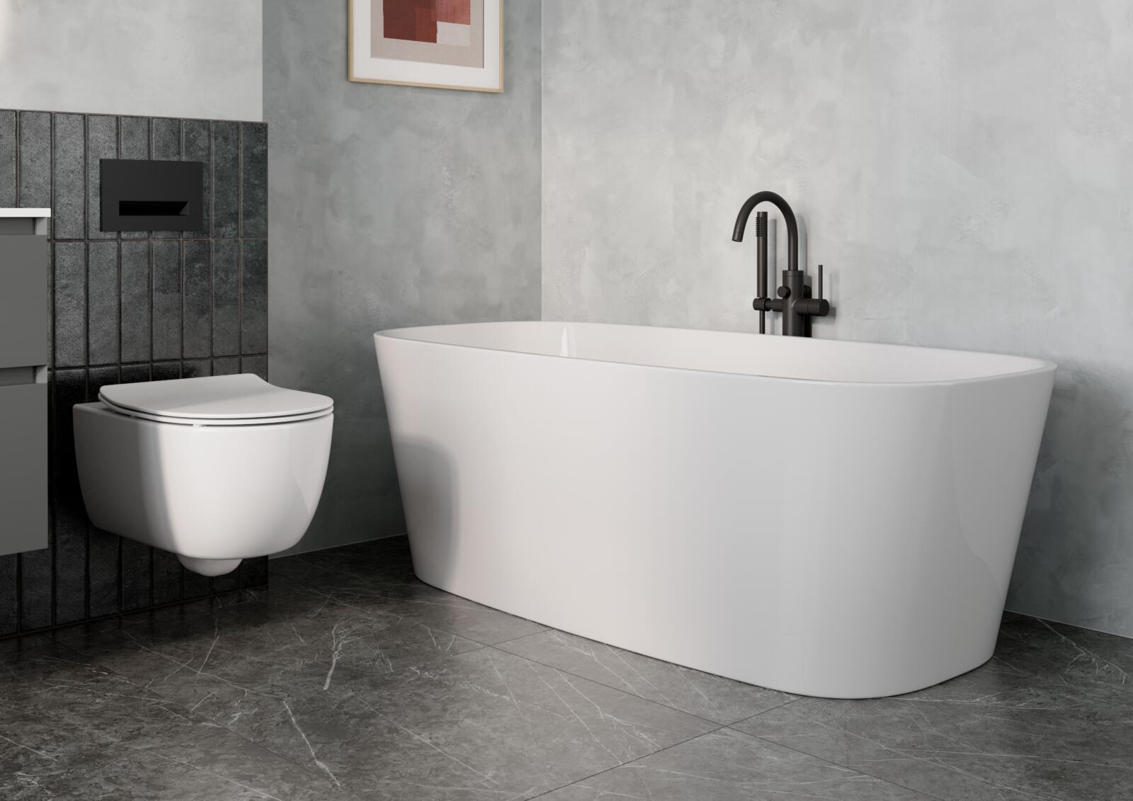 Matera Bath with Velino Pan MN Rocco
