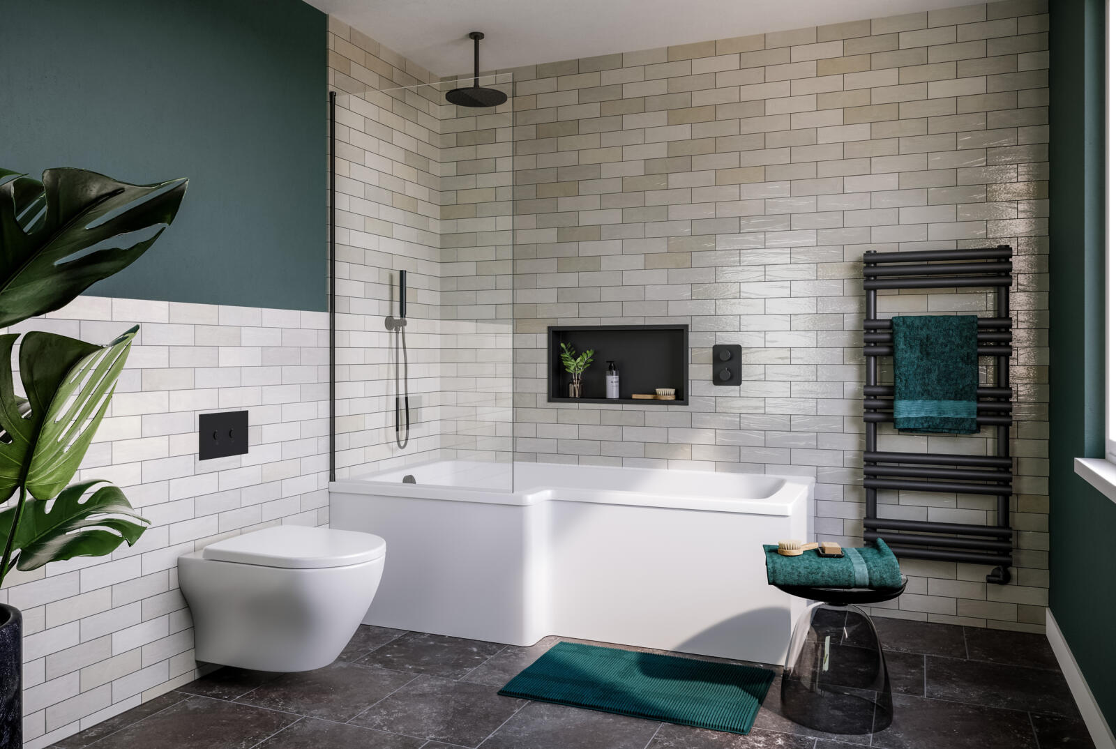 Vorta WC Lorenzo Shower Bath Ampio Rad Messina Screen MN Niche