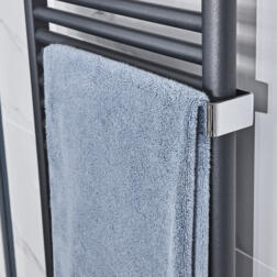 19 Hugo2 Anthracite Rail Hanger Towel
