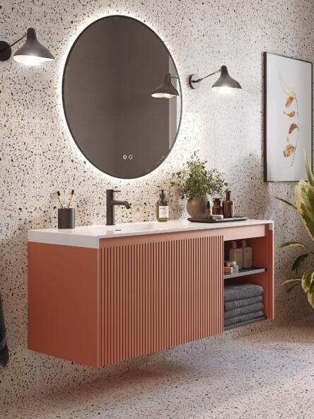 Stratto Terracotta Blush Open Shelving