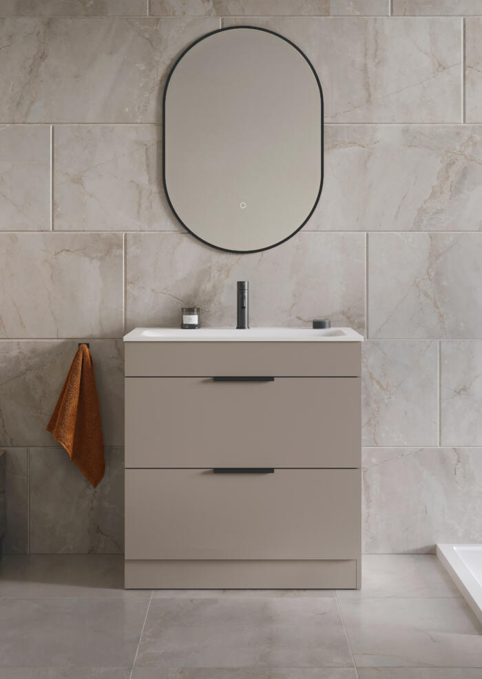 Cosenza Floorstanding Matt White Cameo