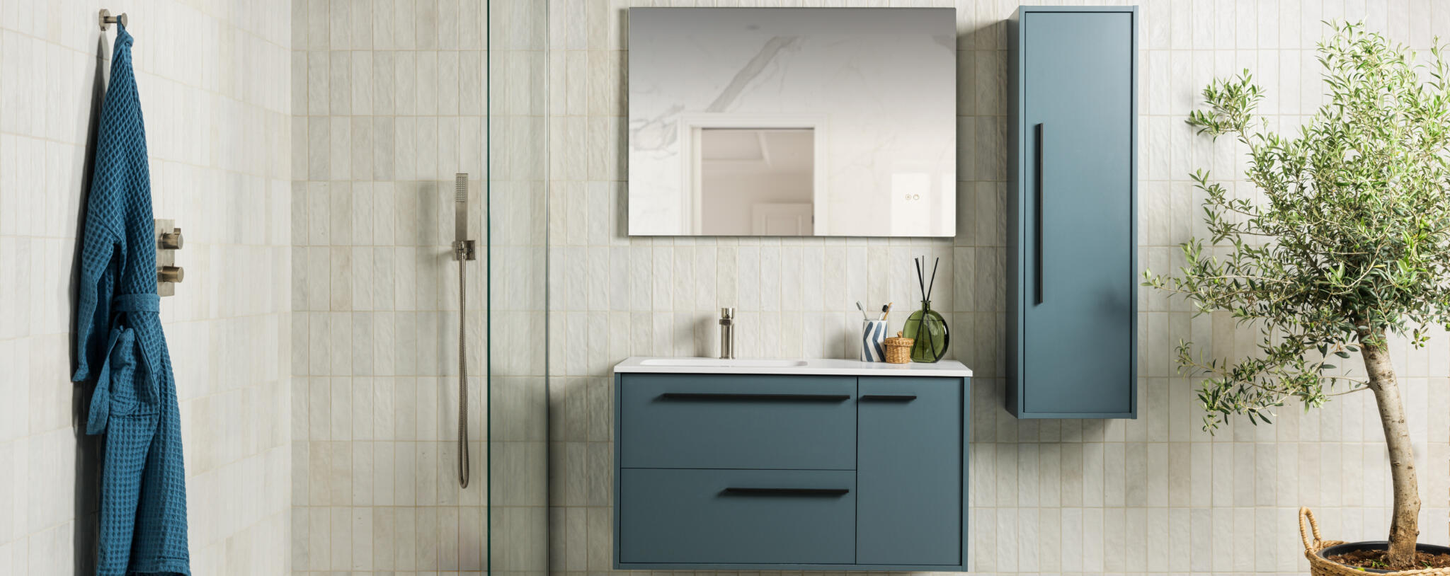 Tellao Storm Blue and Tavo Shower Enclosure 2