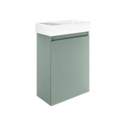 Sage Green Unit White Basin
