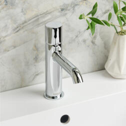 Arturo Chrome Basin Mono Smooth Round Handle