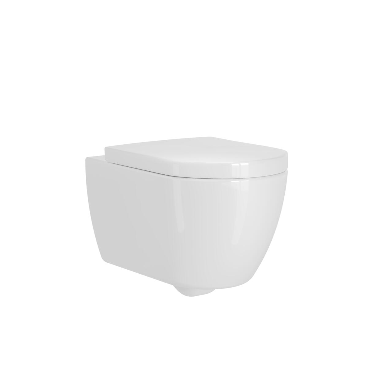 TDA 207 WH Wall hung pan in white PS 2