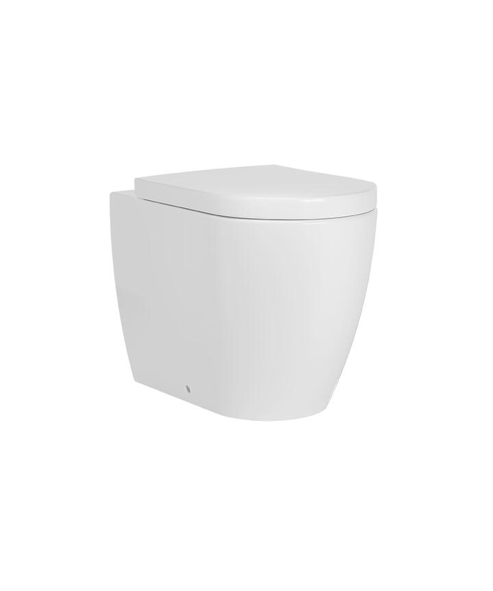 TDA 211 MW Back to wall pan in matt White PS 2