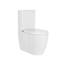 TDA 201 WH CP Round floor standing toilet with tank Close Coupled Pan White PS 3
