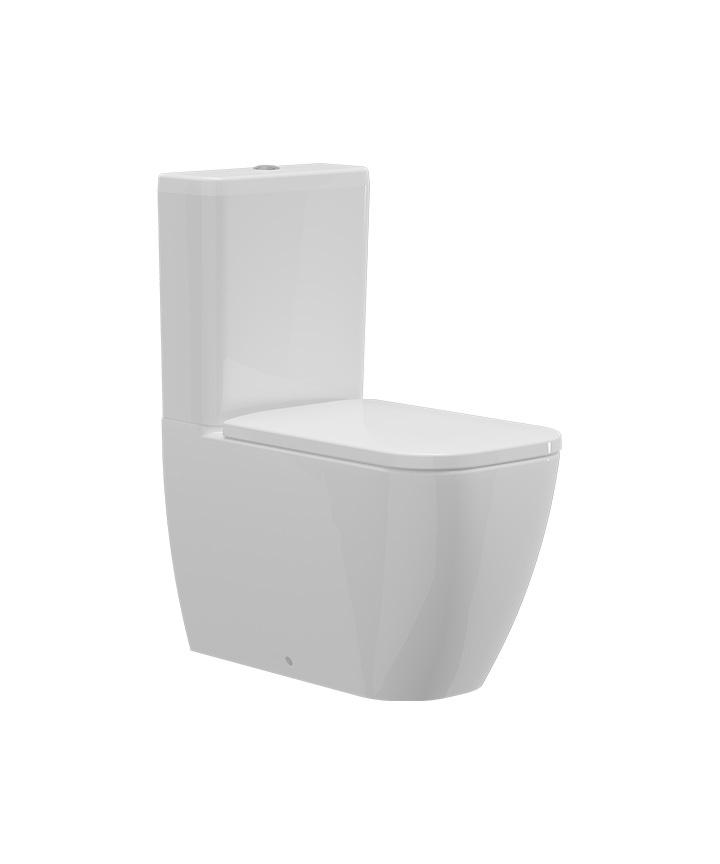Davoli Closed Coupled Pan Gloss White List