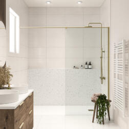 Tavo Wall to Wall Bar Brushed Brass