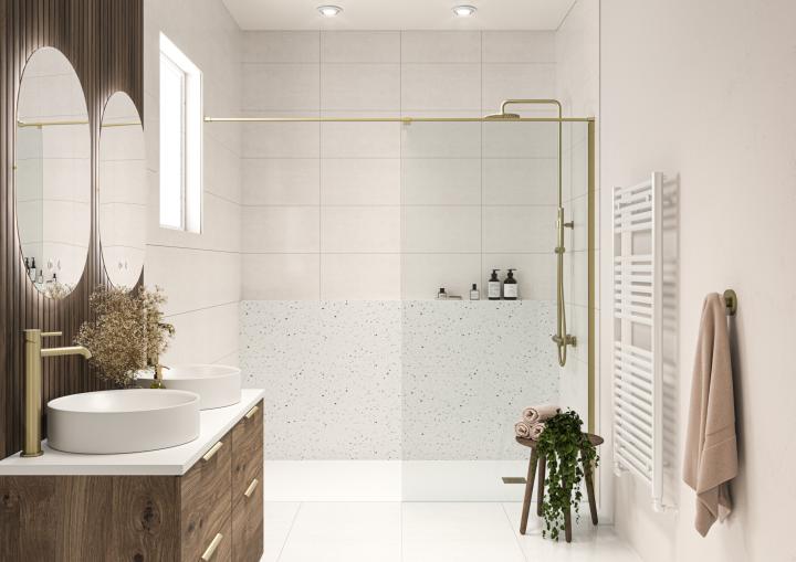 Tavo Wall to Wall Bar Brushed Brass