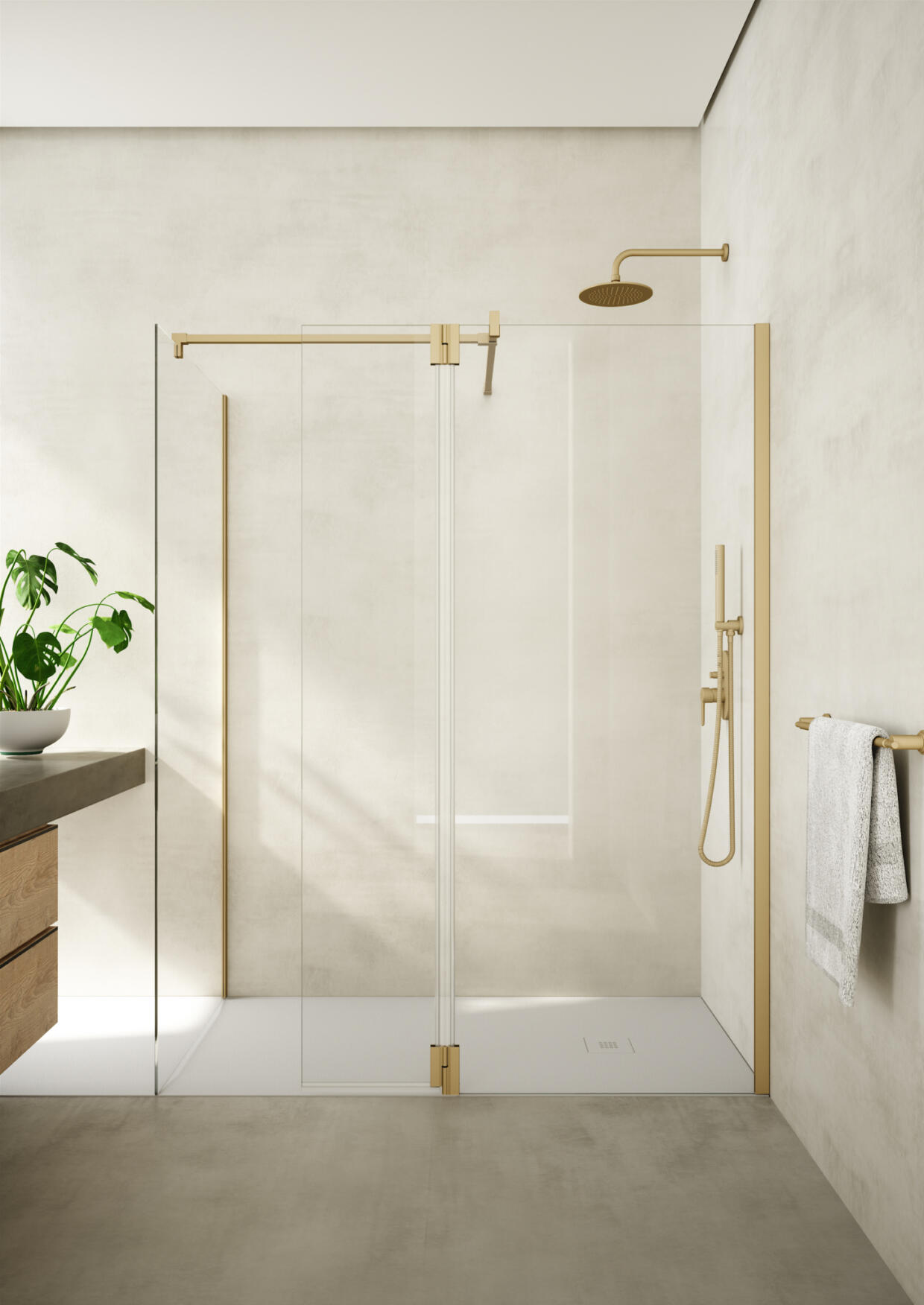 Armano Enclosure Brushed Brass with Clear Glass