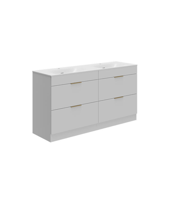 1200mm Cosenza Matt White List