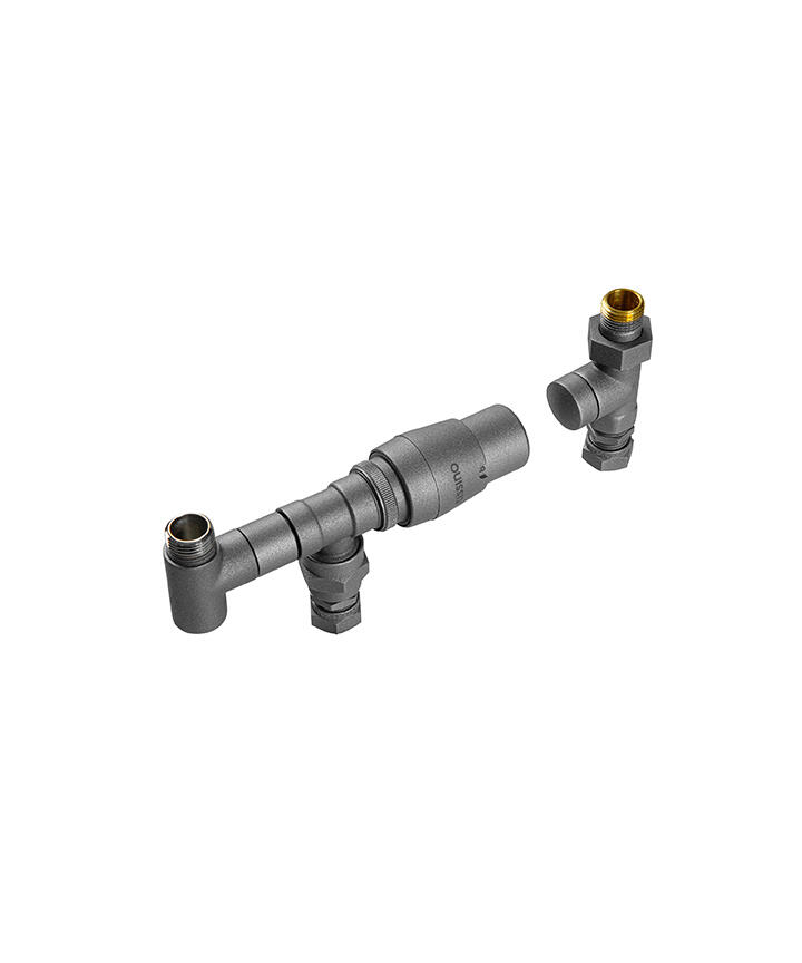 THU 312 LG Hugo Dual Fuel Thermostatic Floor Connect Valve Lusso Grey Image v1