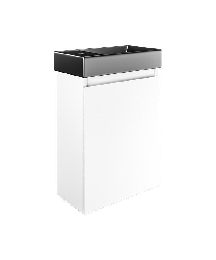 Mozzano Matt White Unit Black Basin