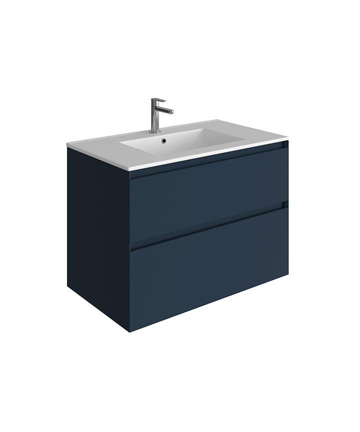 VM8023 TISSINO MOZZANO UNIT WITH CATINA SINK MATT MIDNIGHT BLUE 800 MM WITH SAVENA TAP