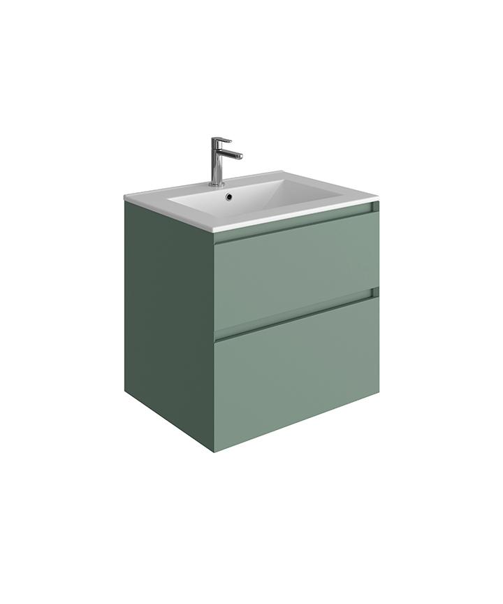 VM8023 TISSINO MOZZANO UNIT WITH CATINA SINK MATT NEW GREEN 600 MM WITH SAVENA TAP