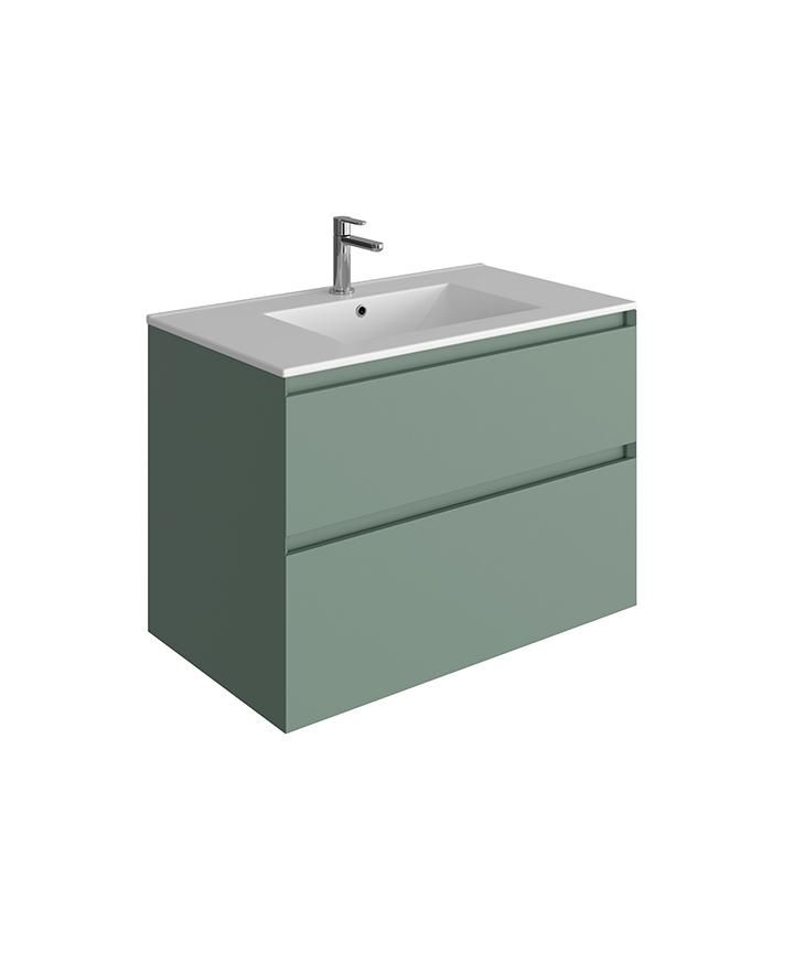 VM8023 TISSINO MOZZANO UNIT WITH CATINA SINK MATT NEW GREEN 800 MM WITH SAVENA TAP