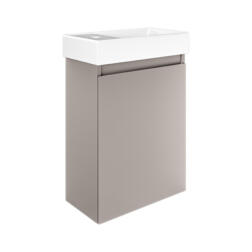 Mozzano Cashmere Grey Unit White Basin