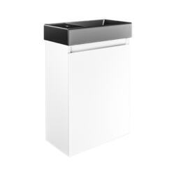 Mozzano Matt White Unit Black Basin