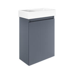 Mozzano Midnight Blue Unit White Basin