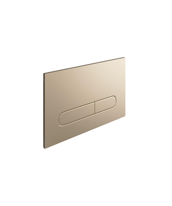 TRC 201 BB Rocco2 Curvo wall plate Brushed Brass v1
