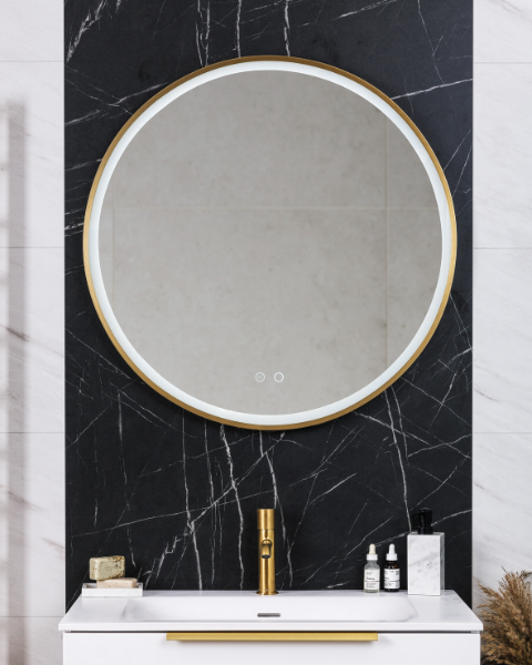 Briella Brushed Brass Mirrors