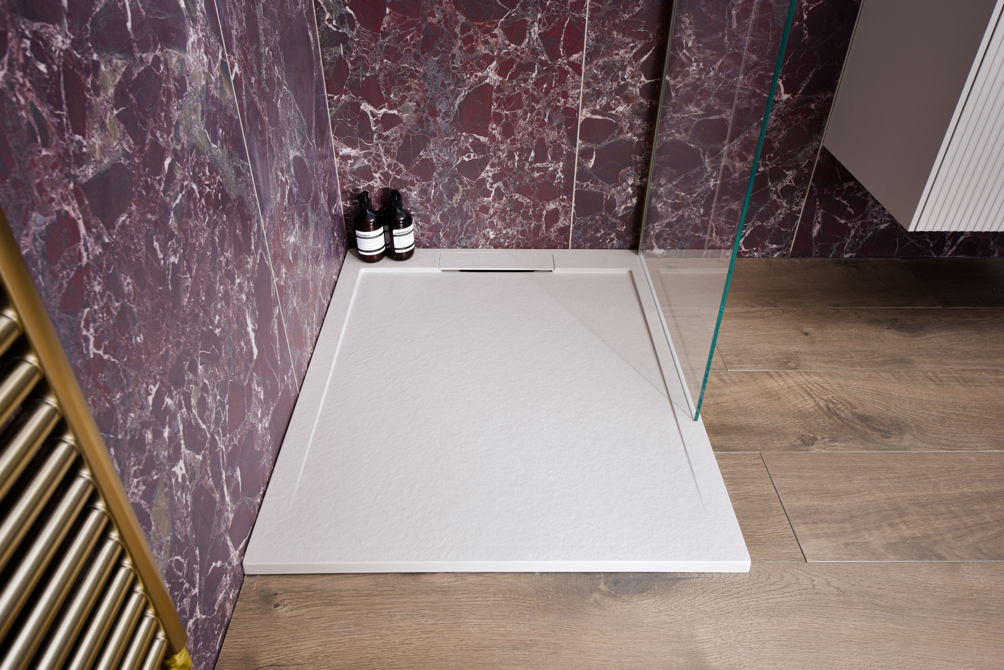 Giorgio Lux Shower Tray in Soft Taupe