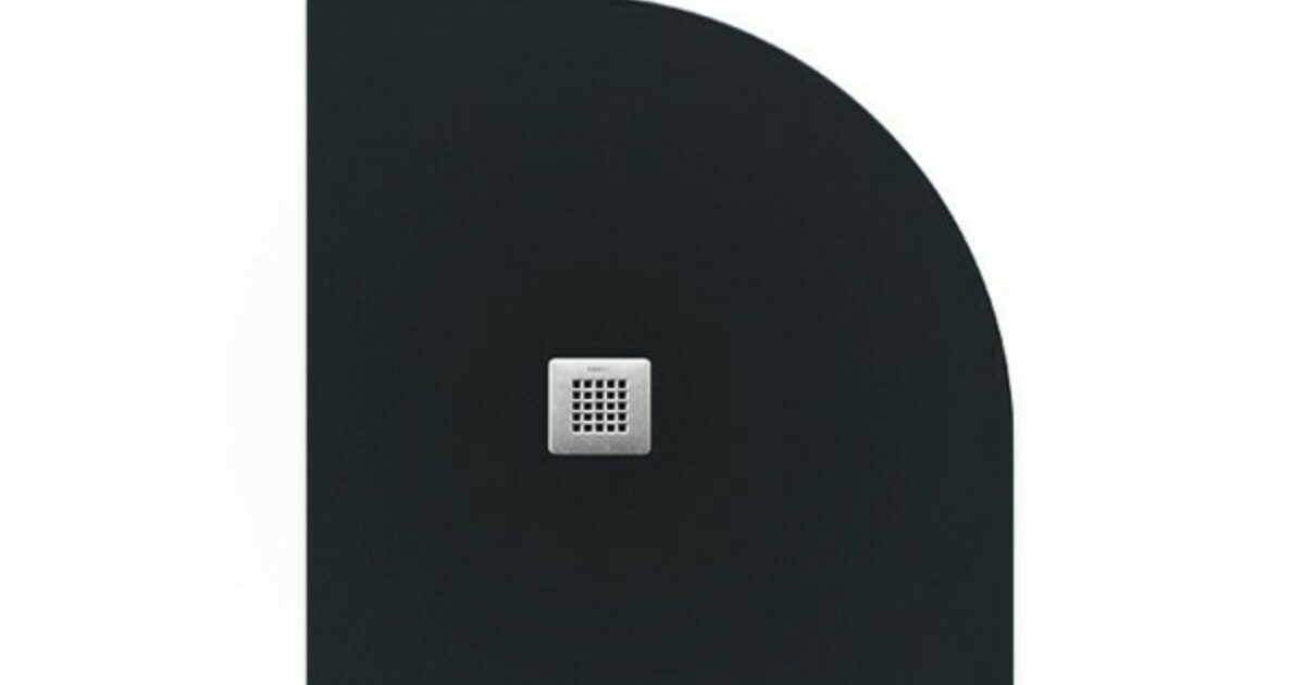 Quadrant Shower Tray Black Slate
