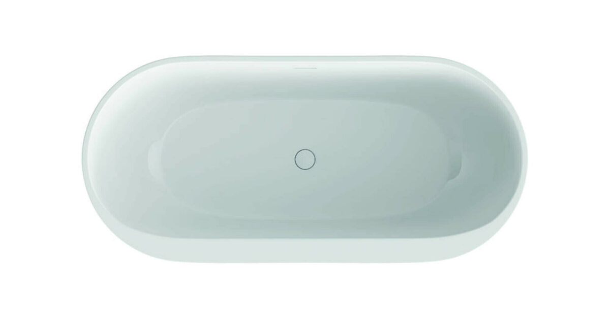 Tanaro Acrylic Freestanding Bath With Ledge 1680 x 780 x 540mm